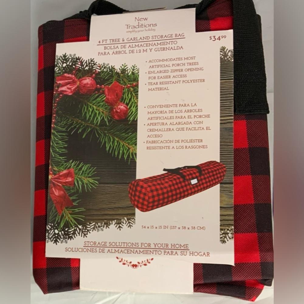 New Traditions 4ft. Christmas Tree and Garland Storage Bag